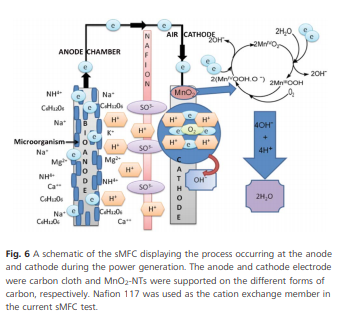 Graphene supported α-MnO2 nanotubes as a cathode catalyst for improved power generation and wastewat