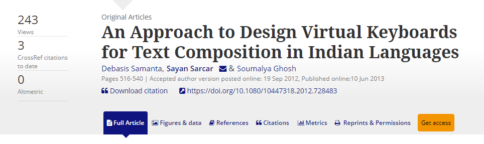 An Approach to Design Virtual Keyboards for Text Composition in Indian Languages