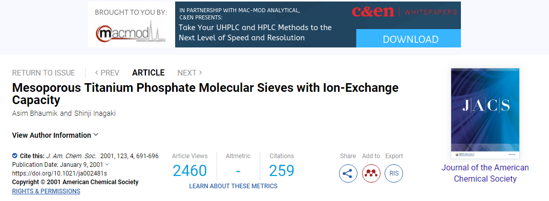 Mesoporous Titanium Phosphate Molecular Sieves with Ion-Exchange Capacity