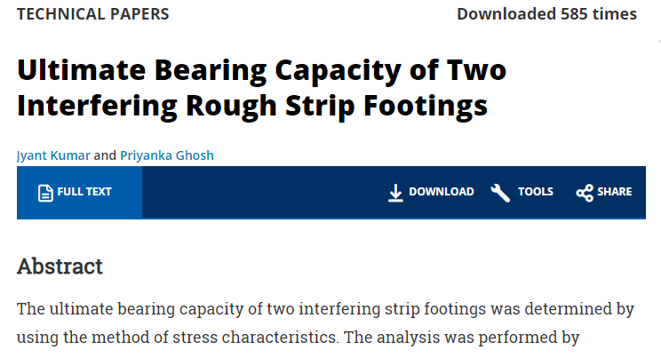 Ultimate Bearing Capacity of Two Interfering Rough Strip Footings